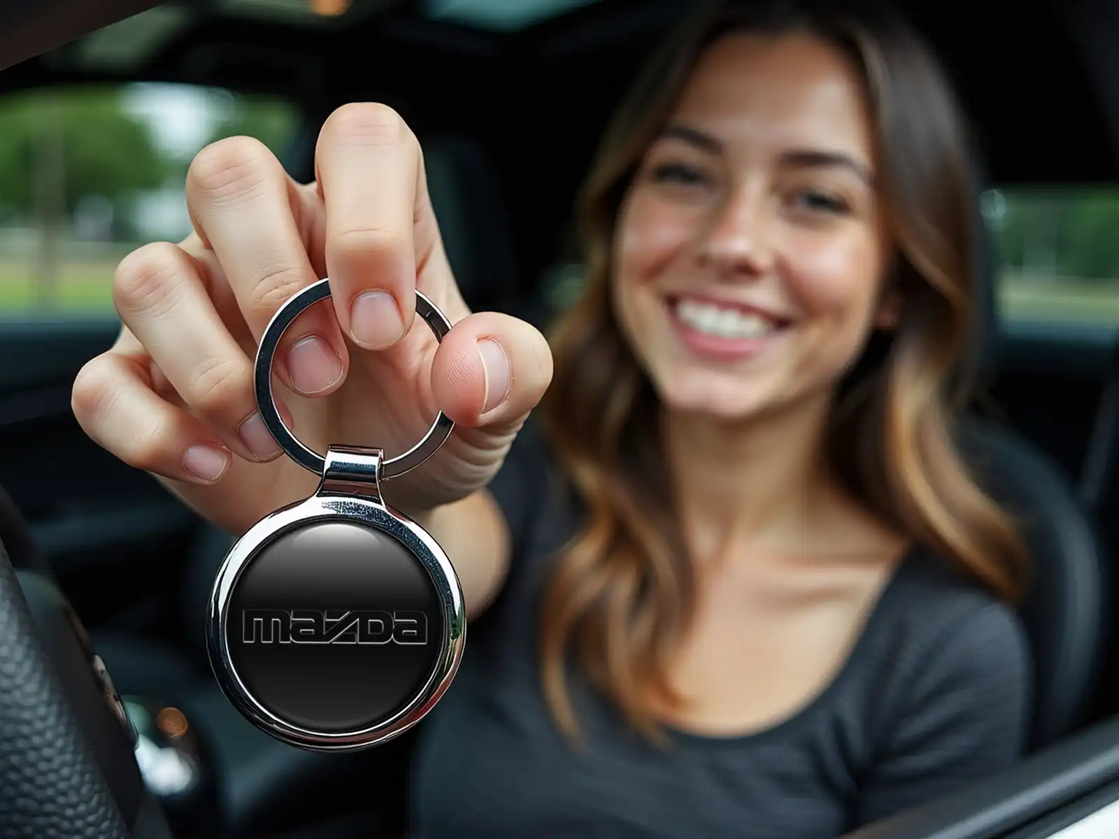 Mazda Portallaves Acabado Metálico Robusto